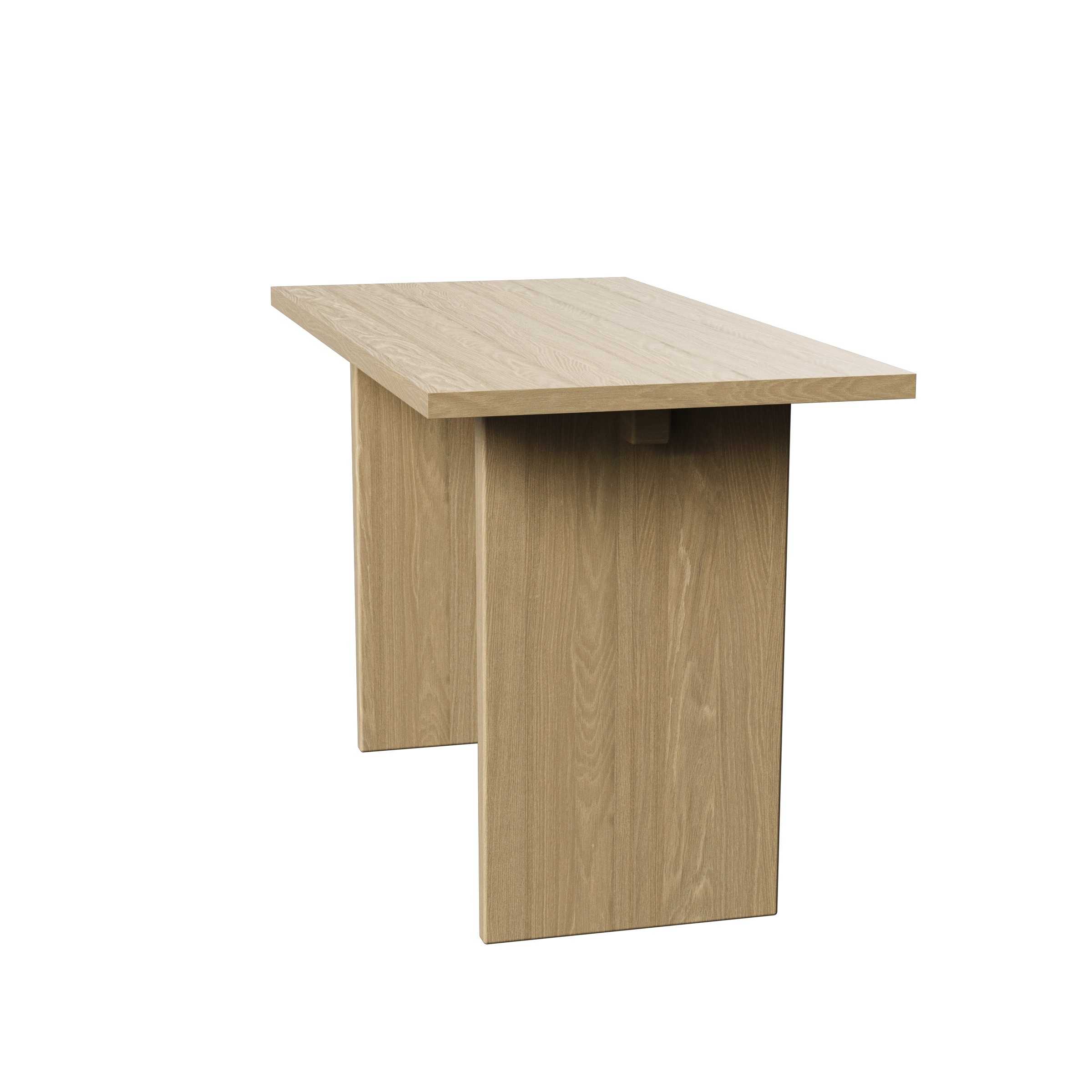 Private Desk Light Stained Oak Veneer Gubi