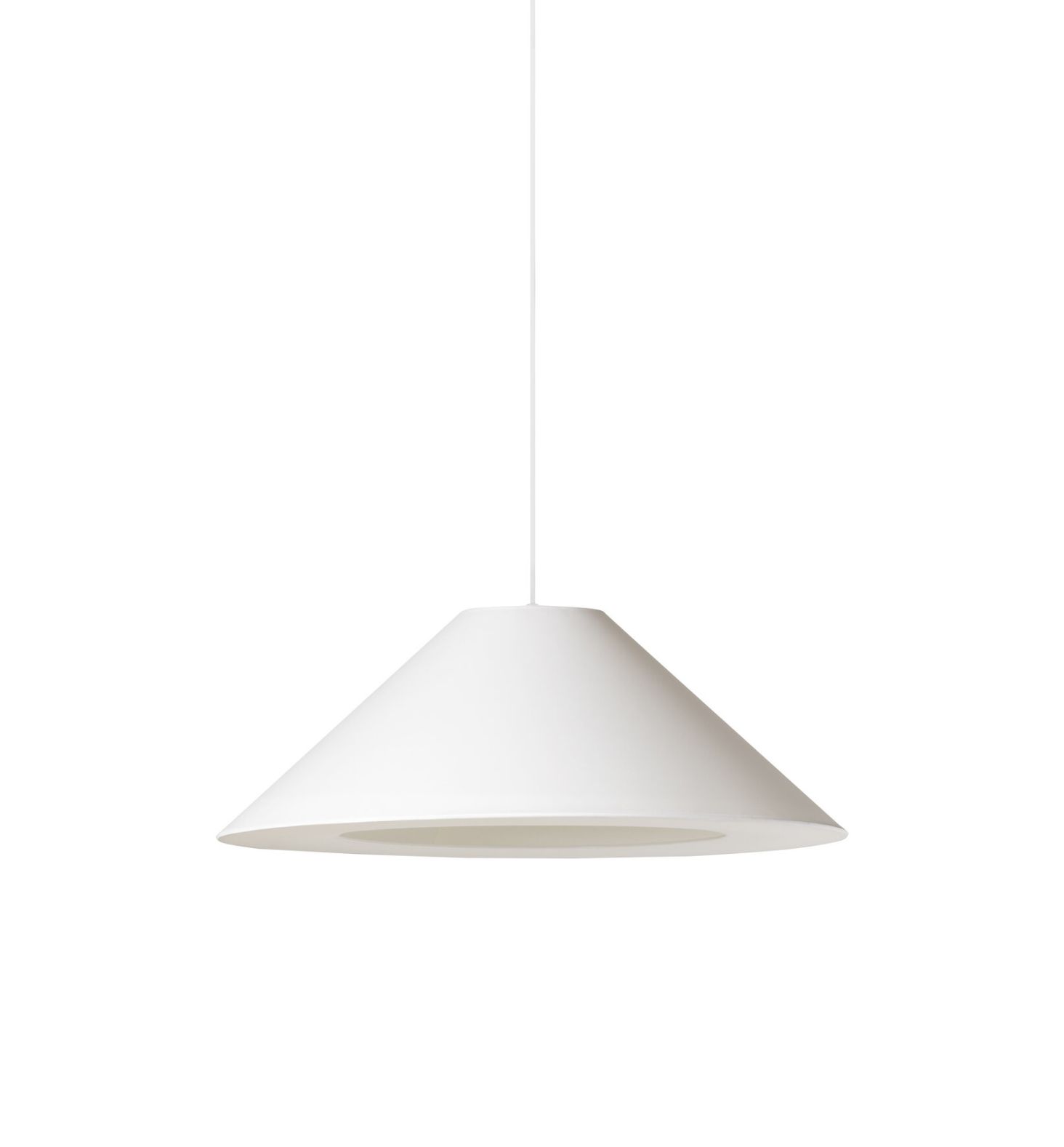 Sísísí cónicas planas MT5 Suspension lamp Ø64cm white Santa & Cole