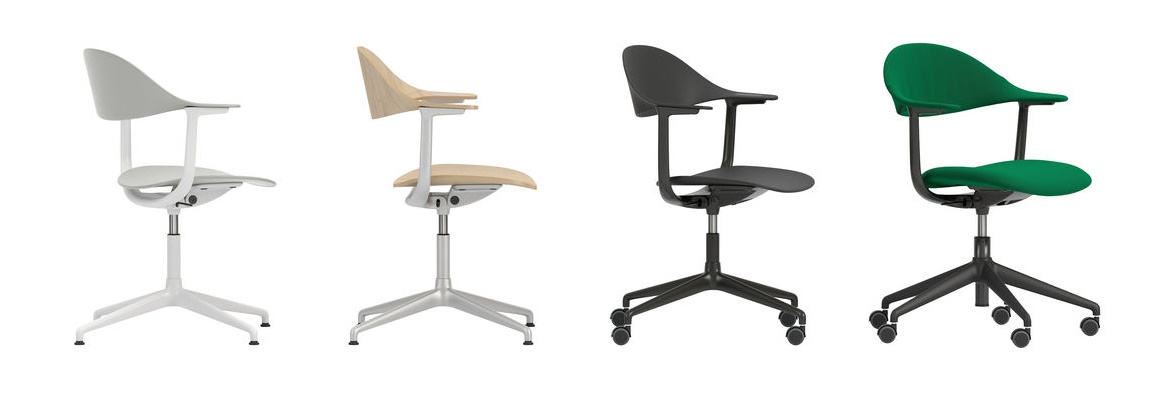 Mynt back and seat plastic office swivel chair Vitra