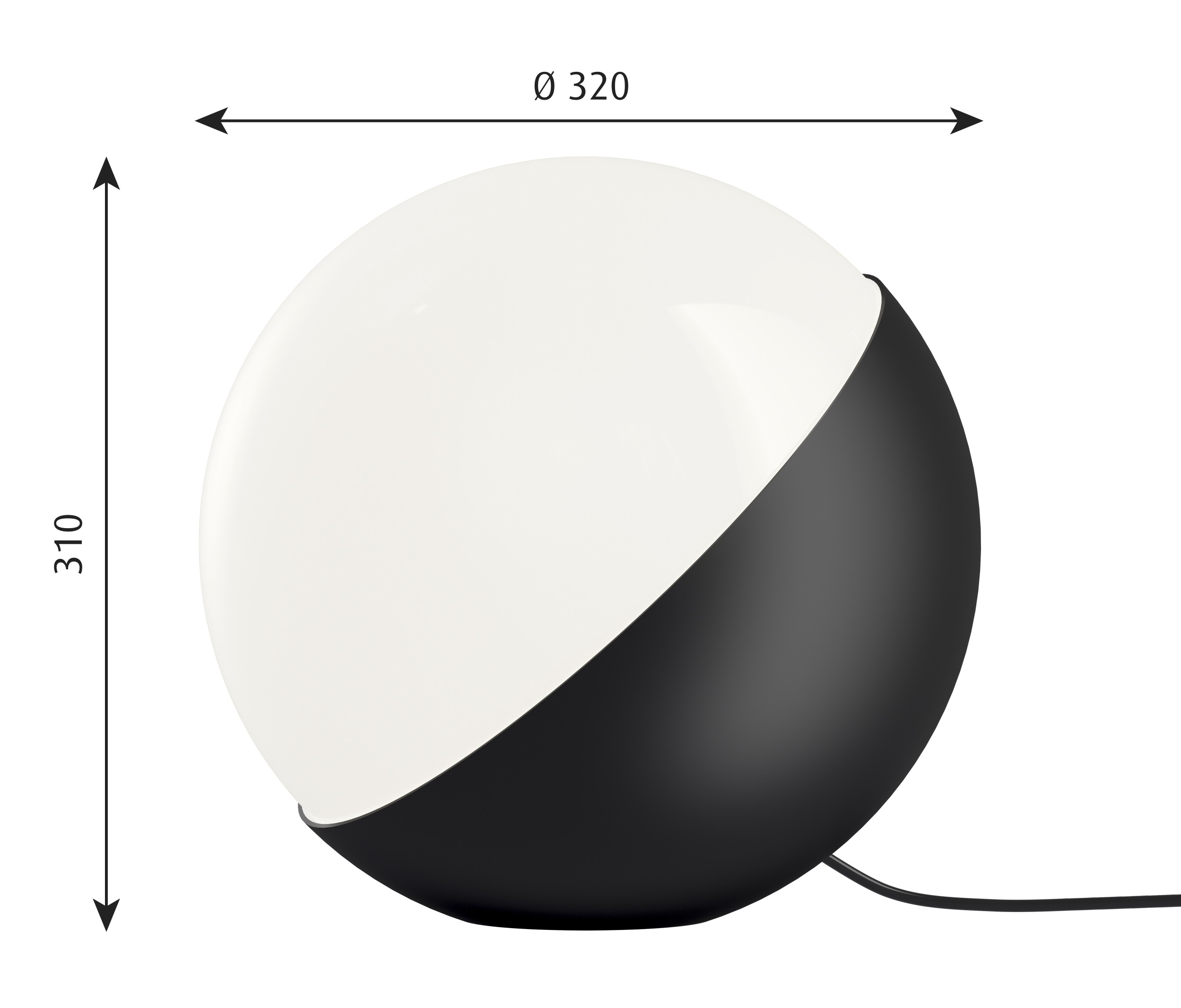 VL Studio Table / Floor lamp Louis Poulsen 32 Black