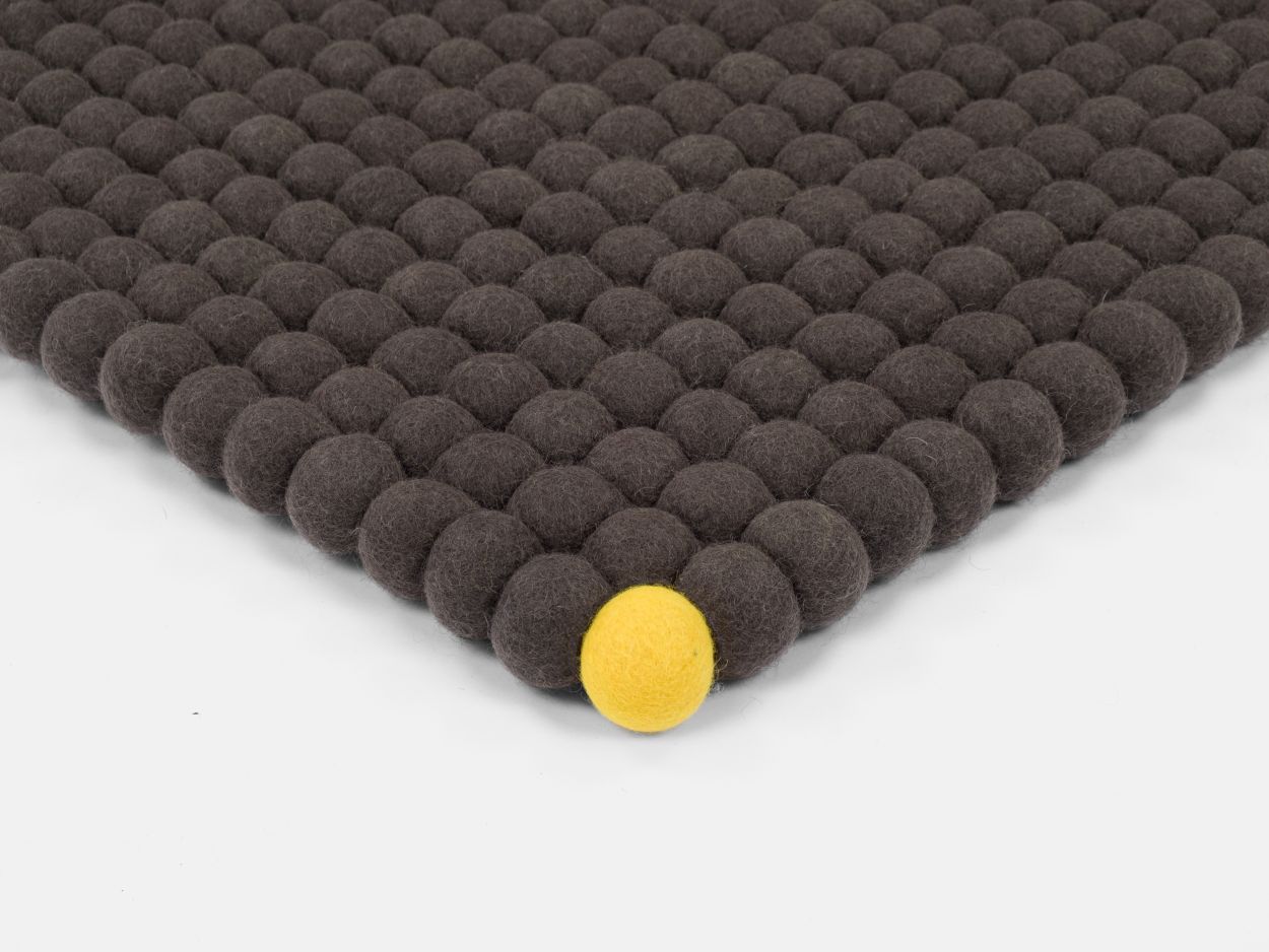 Big One Rectangular Felt carpet 140 x 200 cm myfelt Anthracite