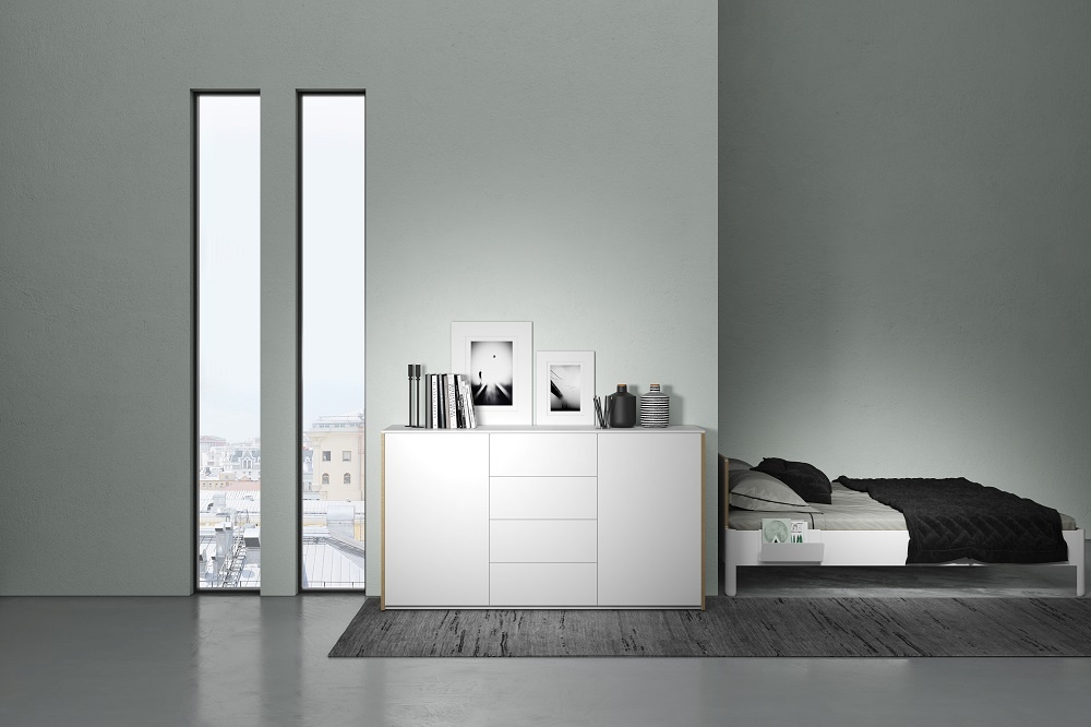 Modular Plus Sideboard with 2 doors and 4 drawers Müller Möbelwerkstätten