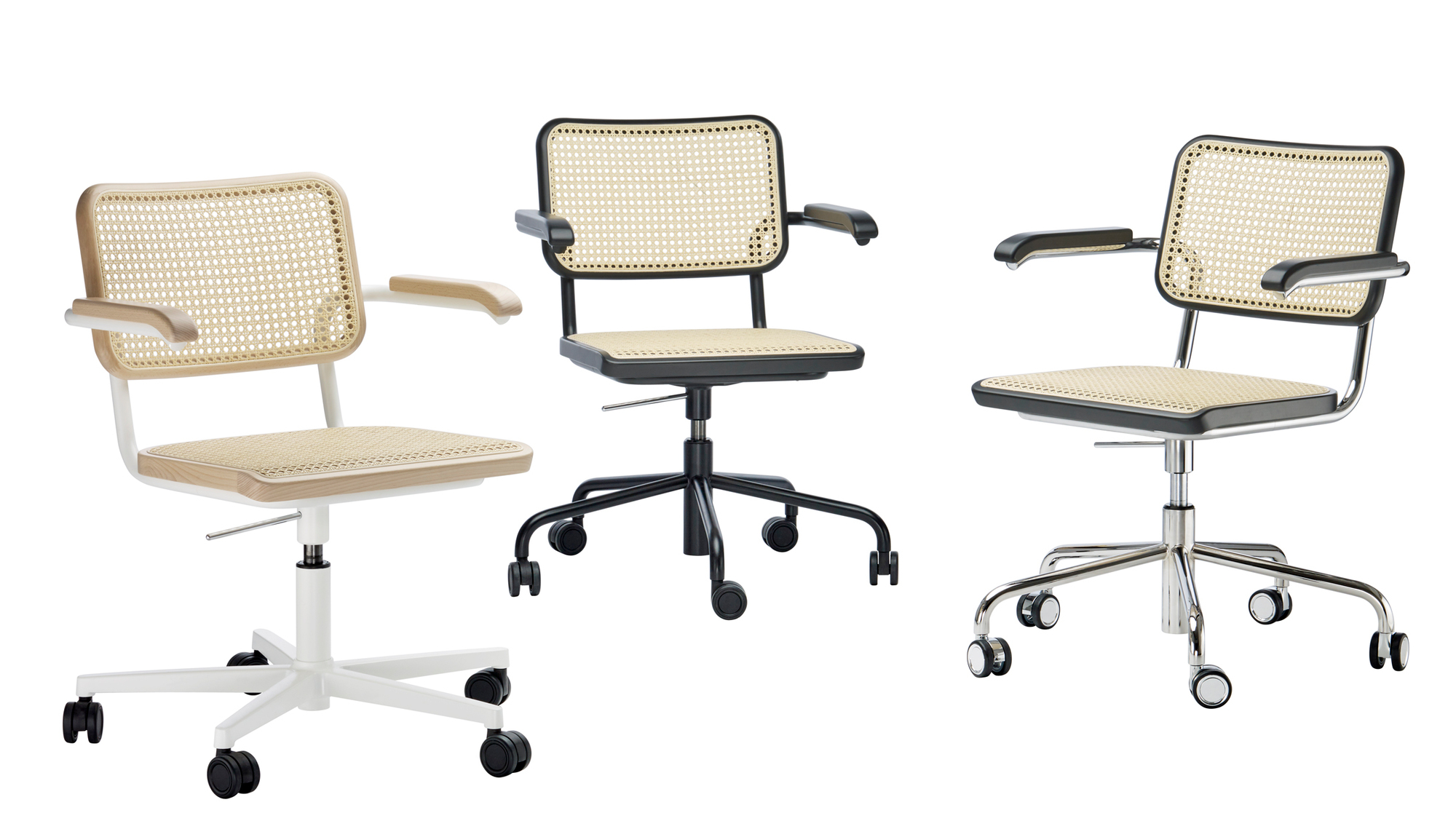S 64 VDR Atelier Swivel Chair frame flat Thonet Chrom