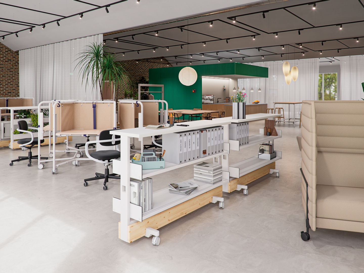 Scout Work Mobile height-adjustable work table Vitra