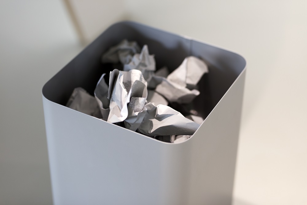 Flow II wastepaper basket Cascando