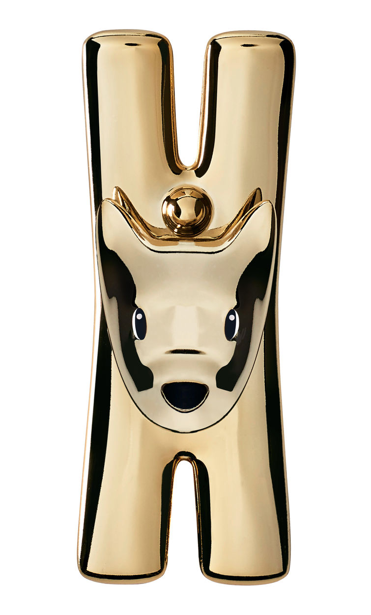 MMI32 Lampo / Giampo clamp set gold Alessi SINGLE PIECES