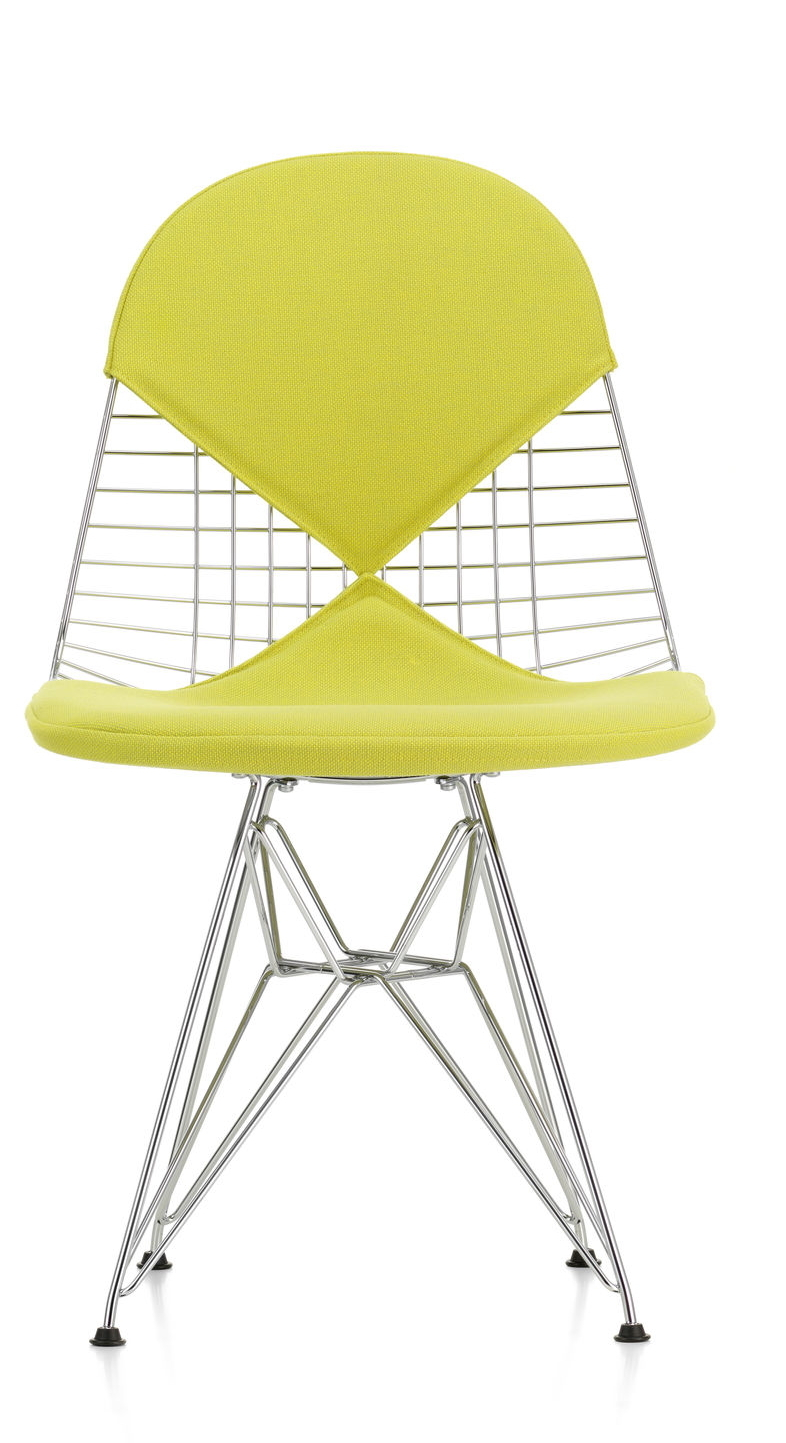 DKR-2 Wire Chair with seat and back cushion Vitra