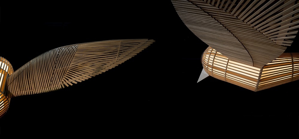 Big Bird / Birdy Suspension Lamp Sculpture LZF Lamps 