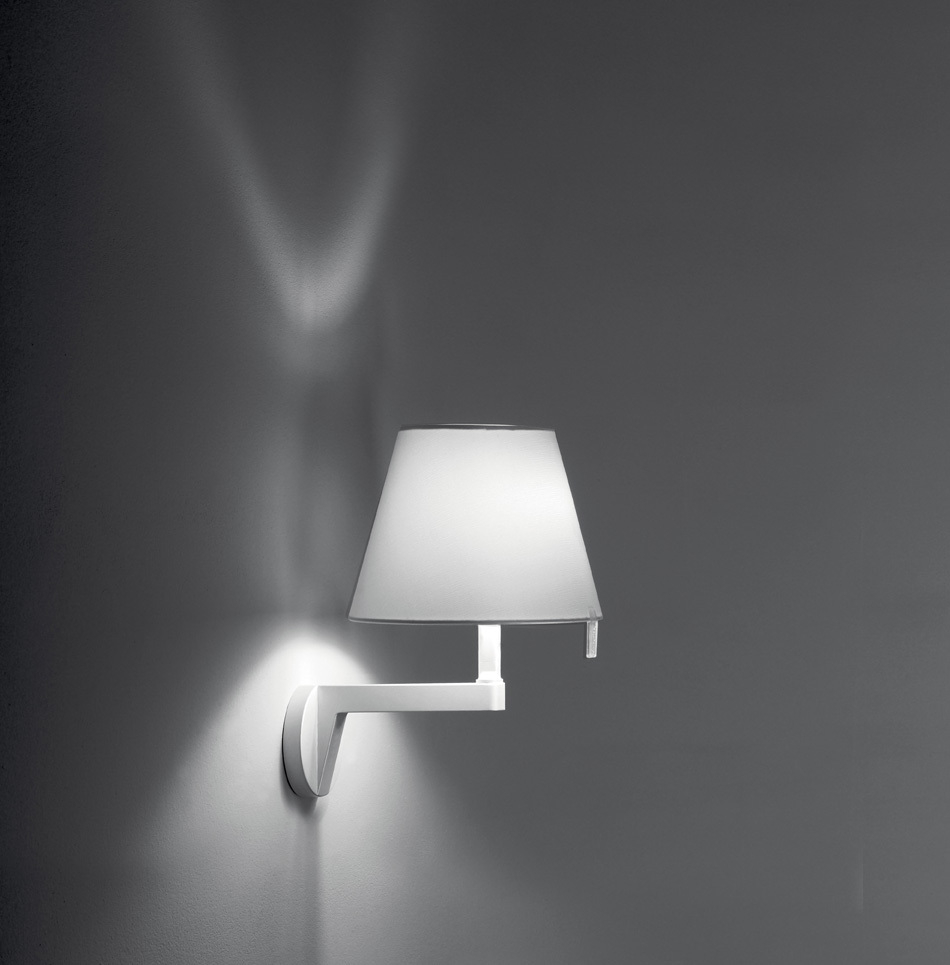Melampo Wall lamp shade grey structure grey Artemide