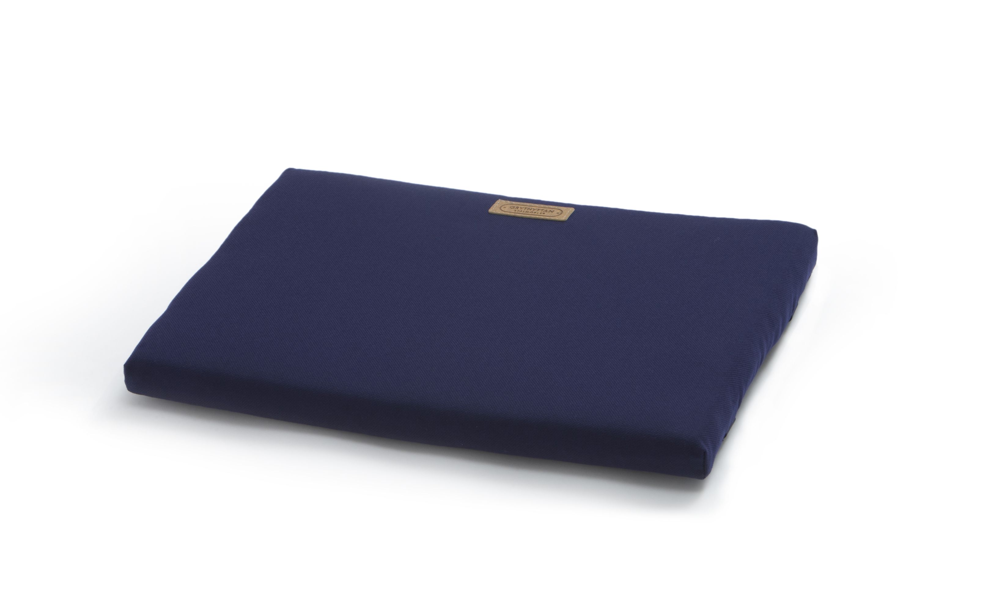Blaues Kissen für Grythyttan Hocker, bequeme Sitzauflage für Gartenmöbel und Outdoor-Bereich.