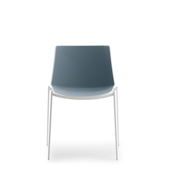 AÏKU Chair 4 Metal Legs White MDF Italia