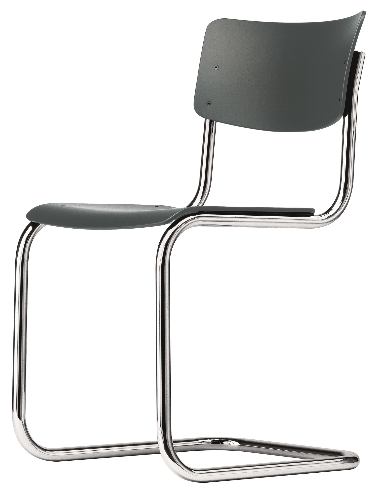 S 43 Tubular Steel Classic Cantilever Chair BLACK - CHROME Thonet SINGLE PIECES