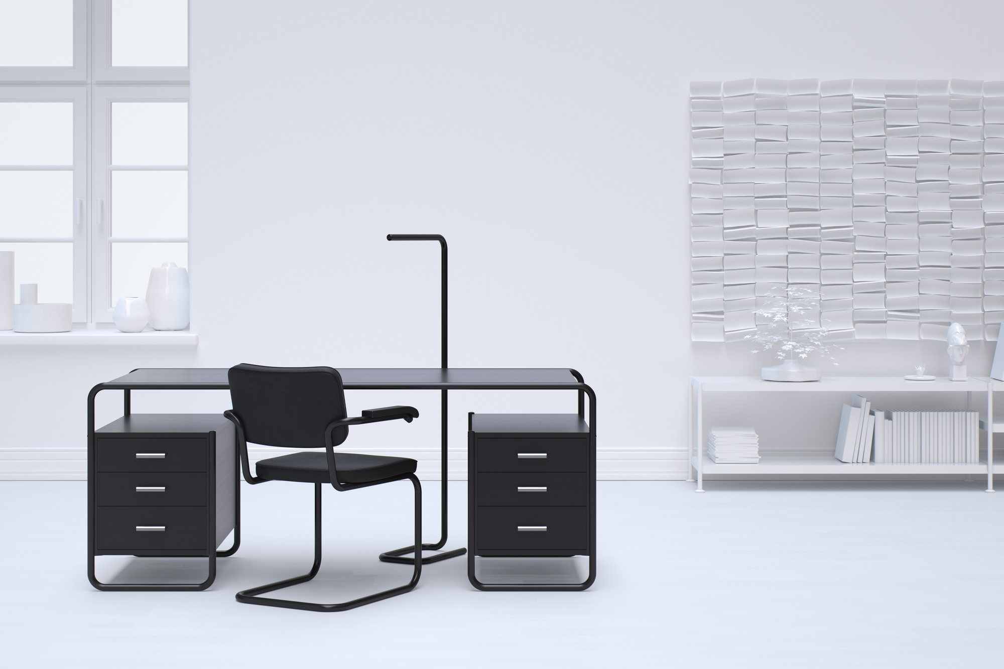 S 285/5 Tubular steel Desk Thonet
