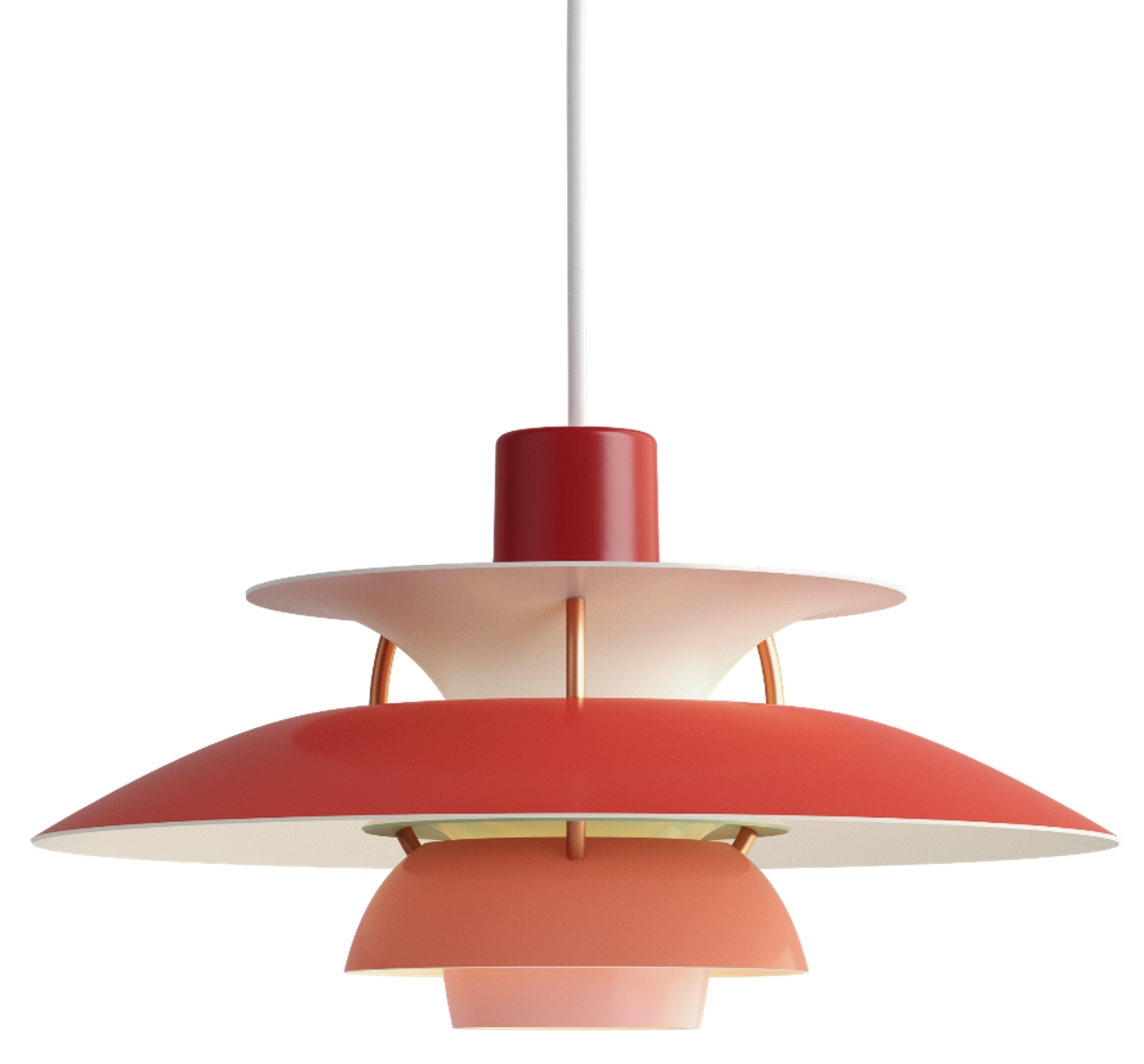 PH 5 Mini Pendelleuchte Louis Poulsen-Hues rot