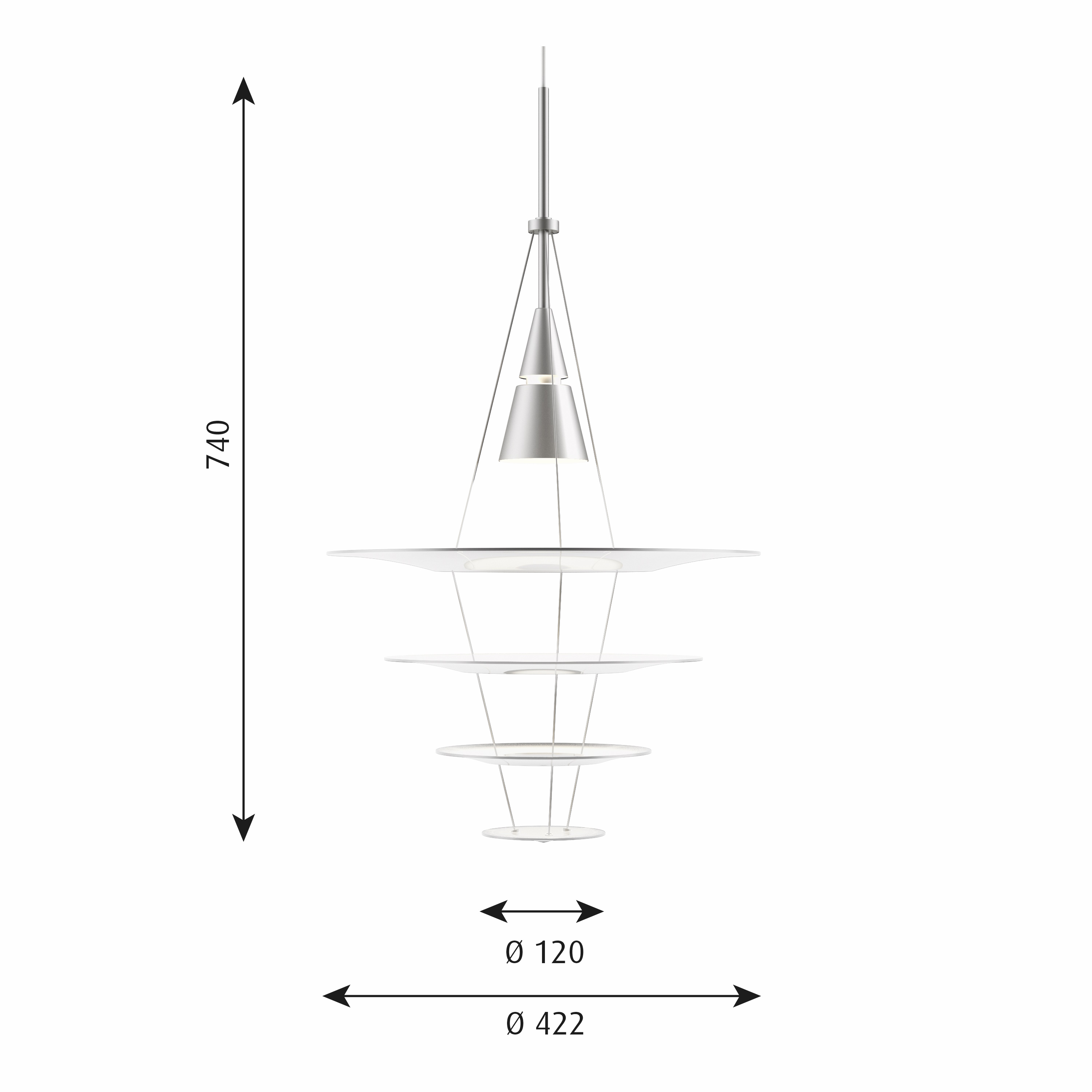 Enigma 425/545 Pendant light Louis Poulsen