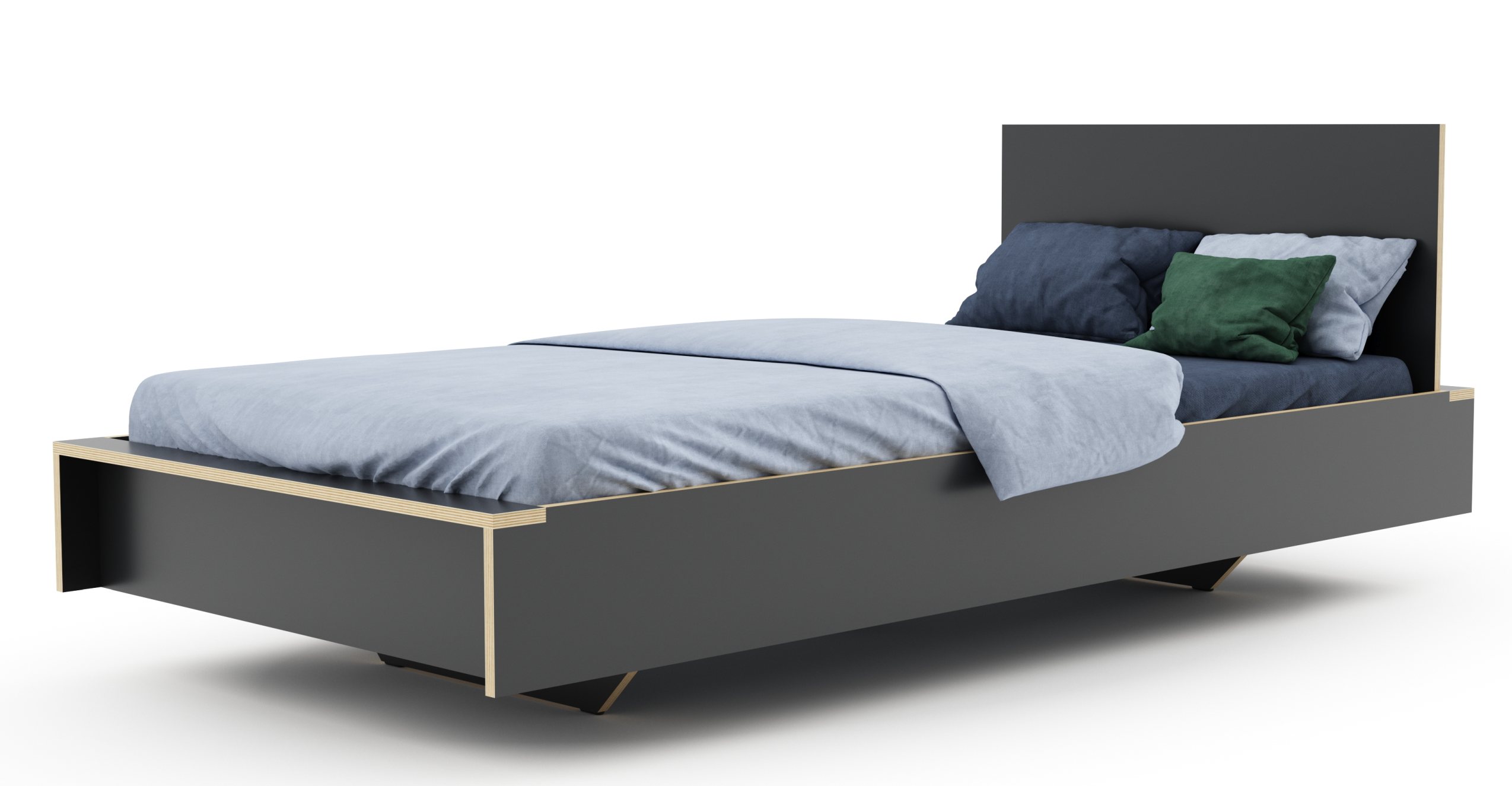 Flai Bed anthracite Müller Möbelwerkstätten