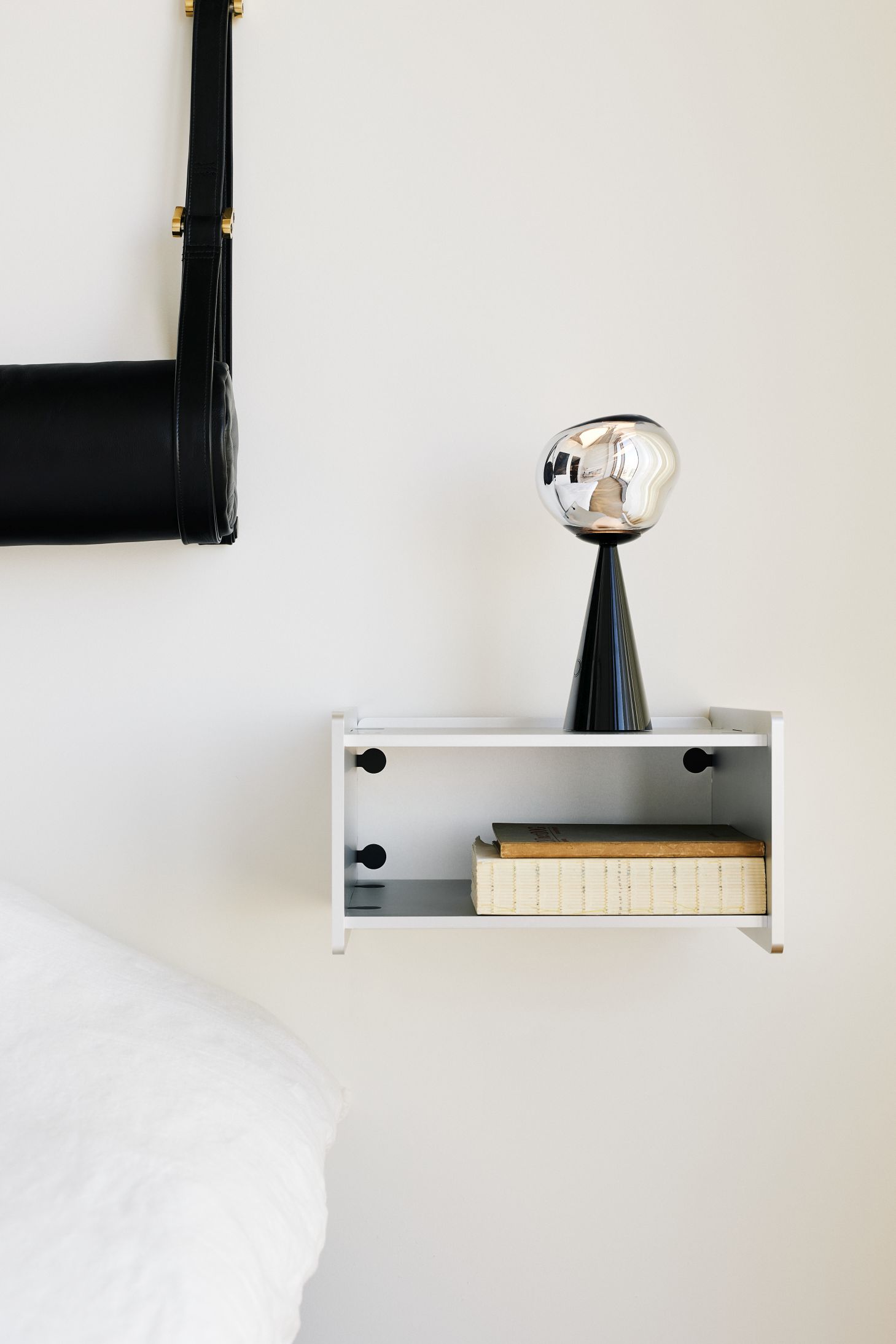 Melt Portable LED Table lamp silver Tom Dixon