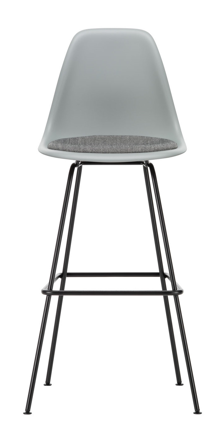 Eames Plastic Bar Stool Bar Stool High with seat cushion Vitra