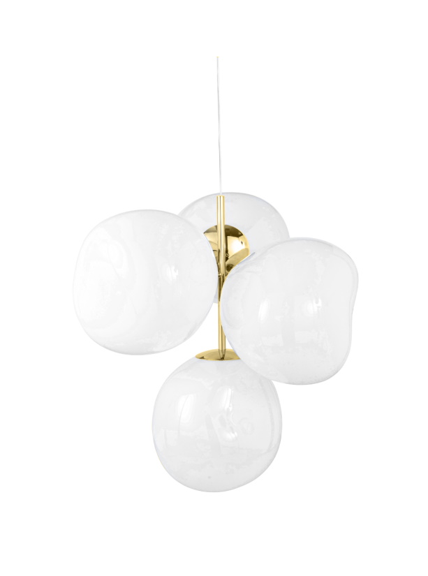 Melt Small Chandelier gold Tom Dixon