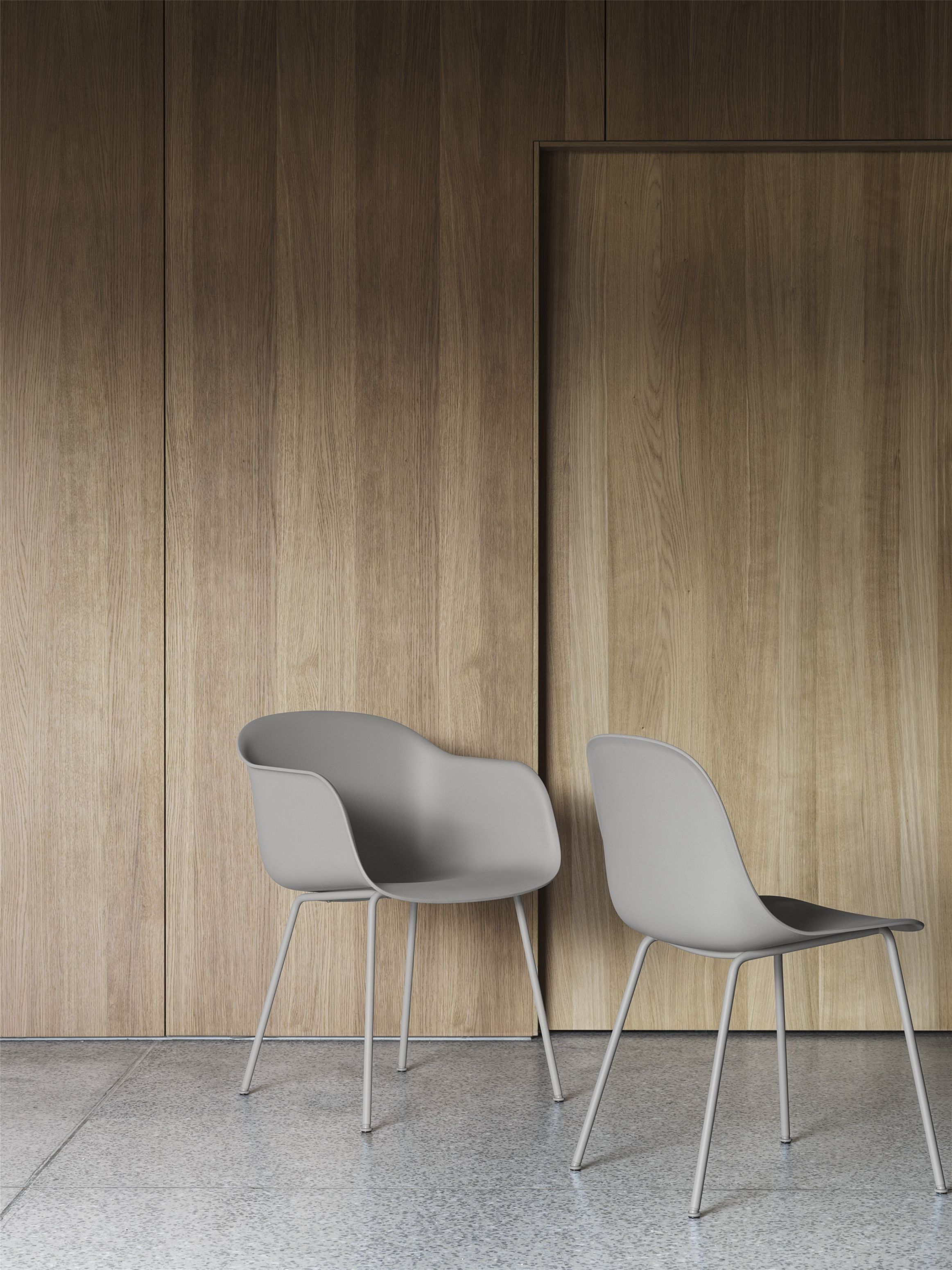 Fiber Armchair Tube Base Chair Muuto