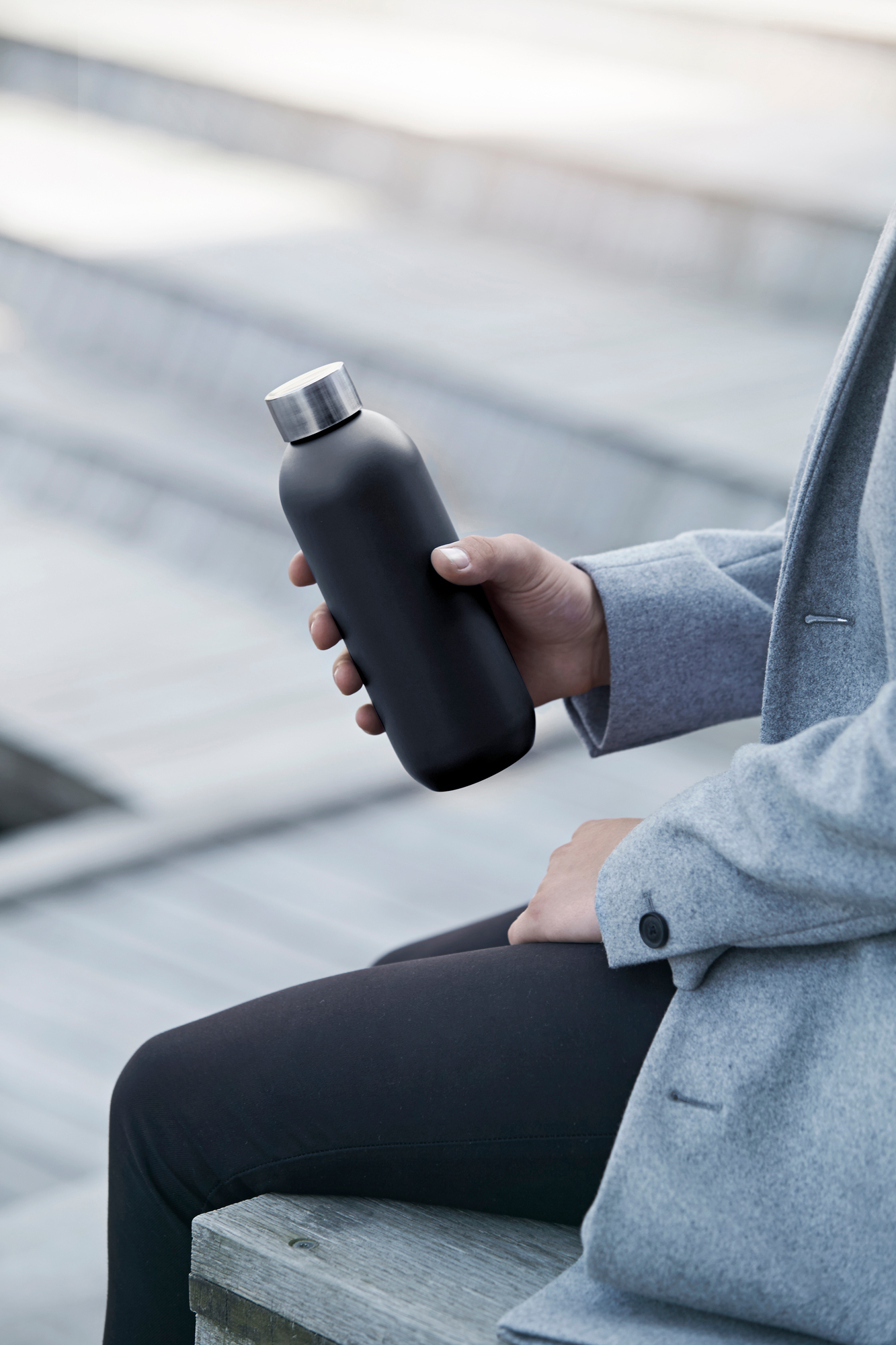 Keep Cool Drinking Bottle 0,6 l Stelton Black SINGLE PIECES