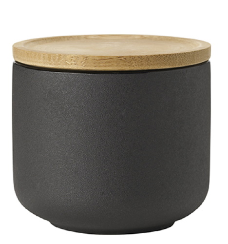 Theo Tea Mug with Coaster Black Stelton SINGLE PIECES