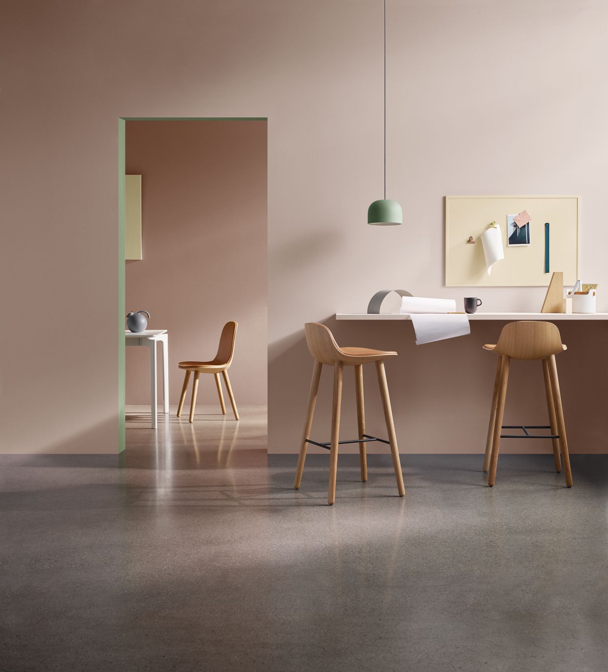 EVA SOLO ABALONE bar stool H 91 cm oak Eva Solo