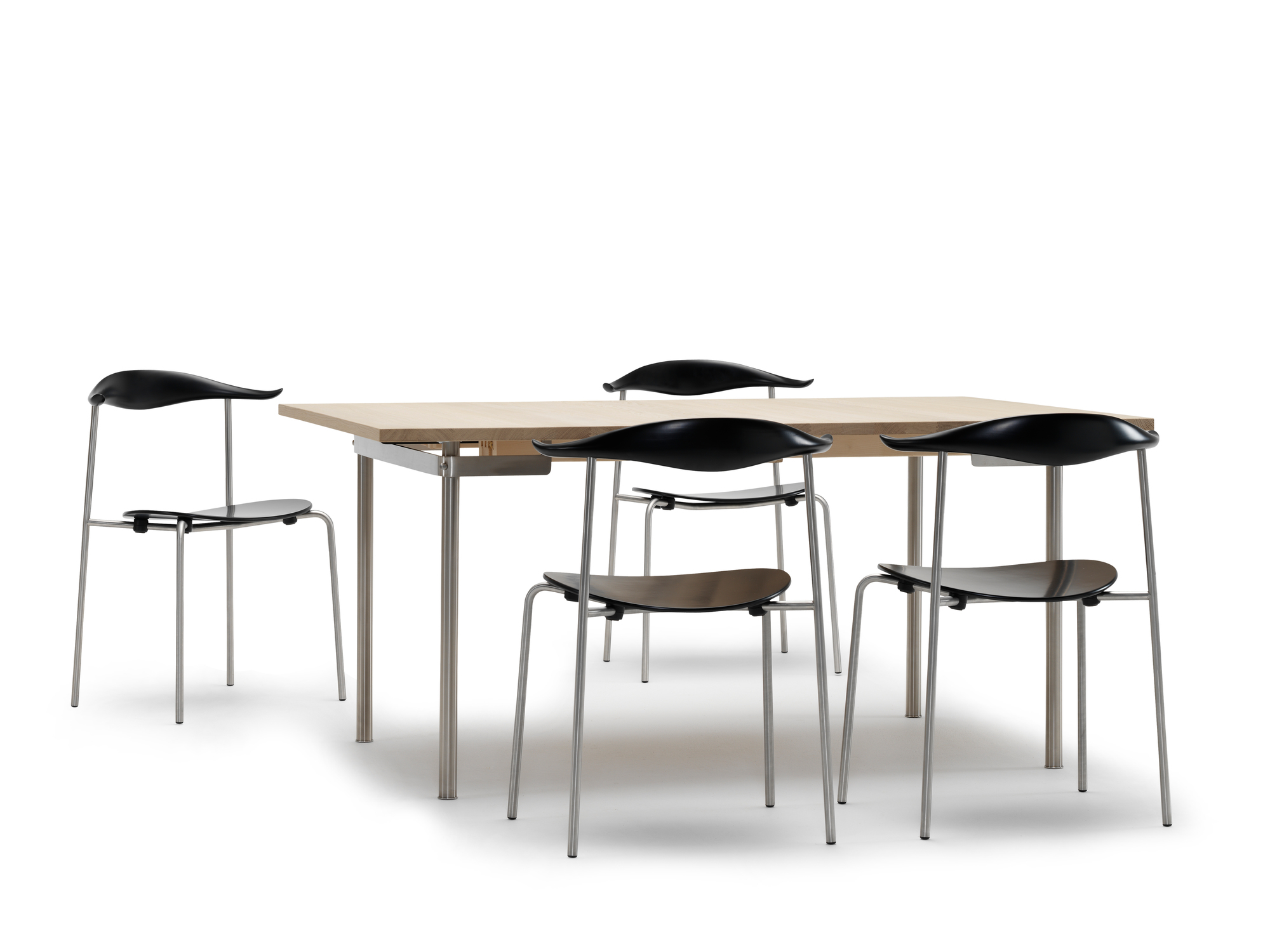 CH88T Chair frame stainless steel Carl Hansen & Søn oak soaped