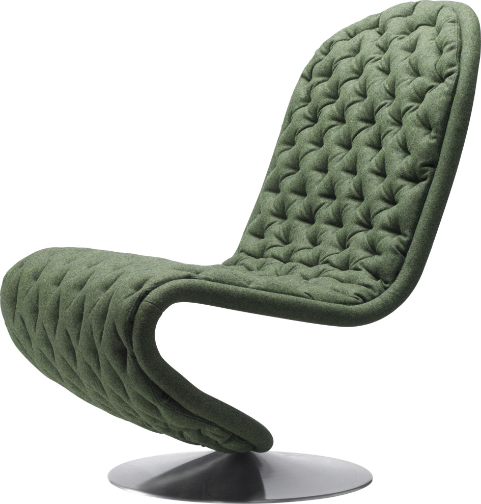 System 1-2-3 Lounge Deluxe Round Base Armchair Verpan 