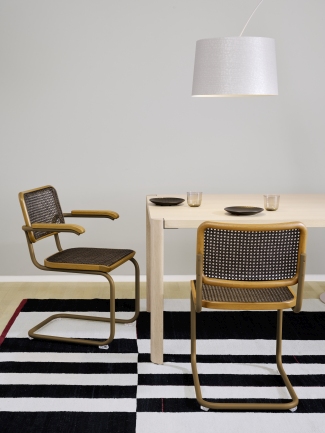 S 64 V Tubular steel classic cantilever chair Thonet