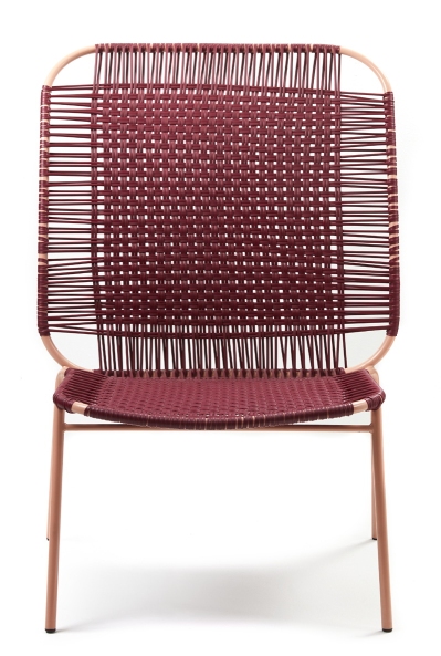 Cielo Lounge Chair High Lounge Chair High Outdoor ames Red - Pink sand