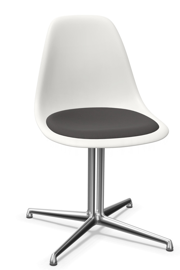 Eames Plastic Side Chair DSL RE Chair with seat cushion Vitra