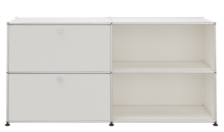 USM Haller Sideboard 2 Open / 2 Flaps left Pure white - FAST DELIVERY