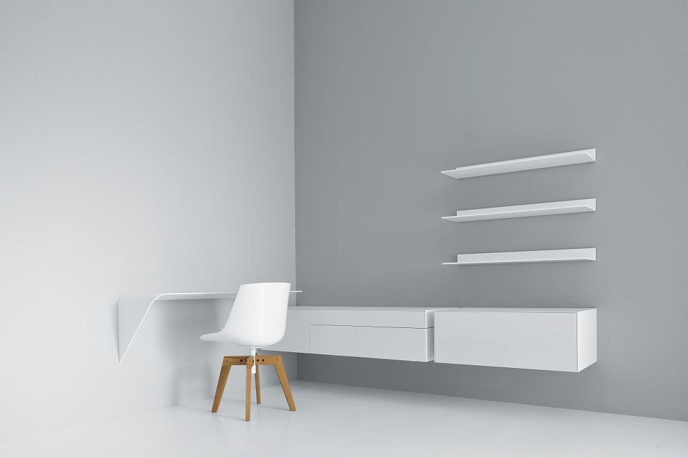 Mamba Light rack / wall bureau MDF Italia