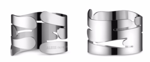Barkring Napkin ring BM17 Set of 4 Alessi SINGLE PIECES