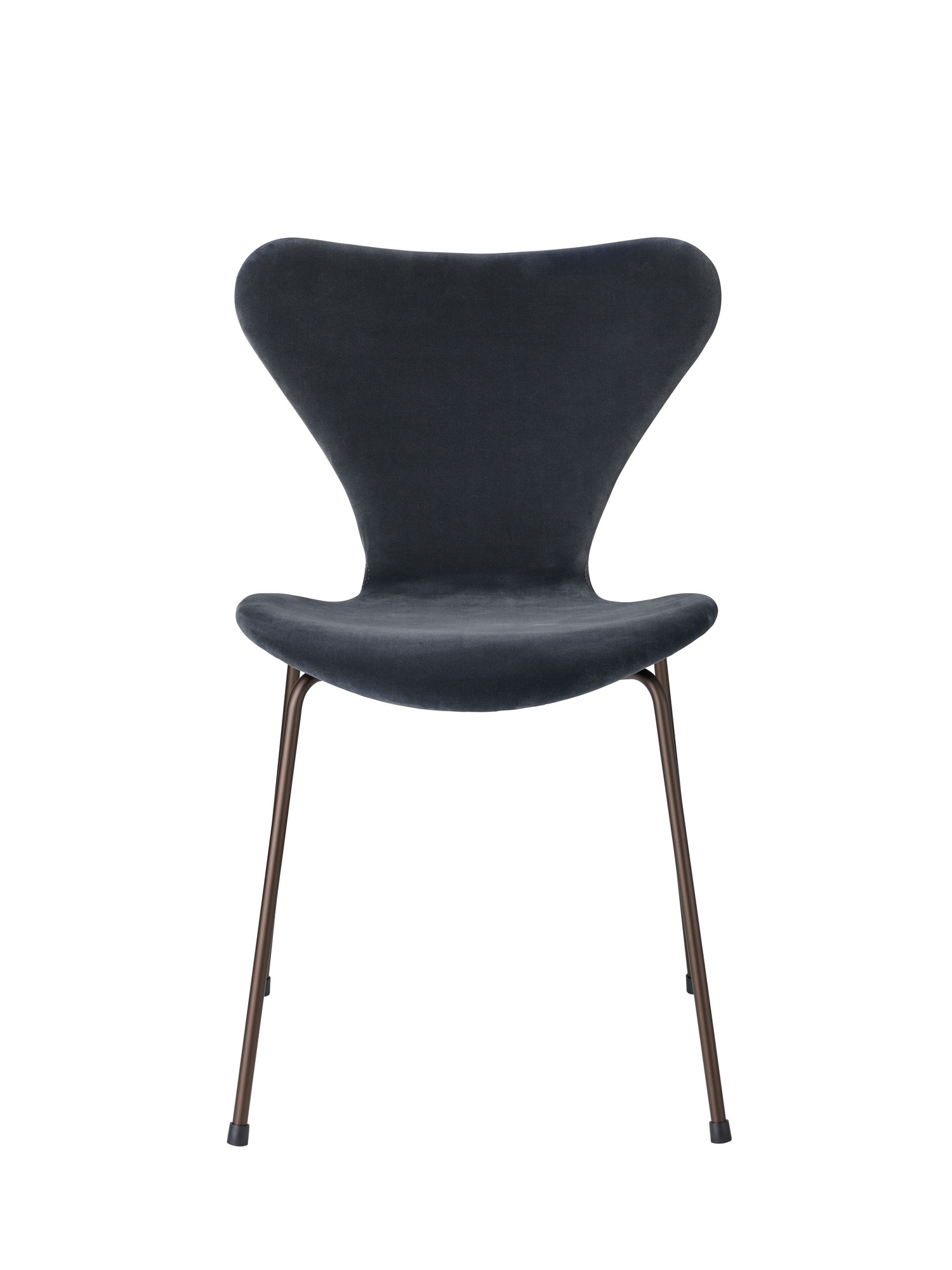 Series 7 3107 Belfast Chair fully upholstered Fritz Hansen grey blue