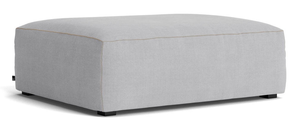 Mags Soft Ottoman S02 Small Hay Fabric Linara 443 with beige stitching