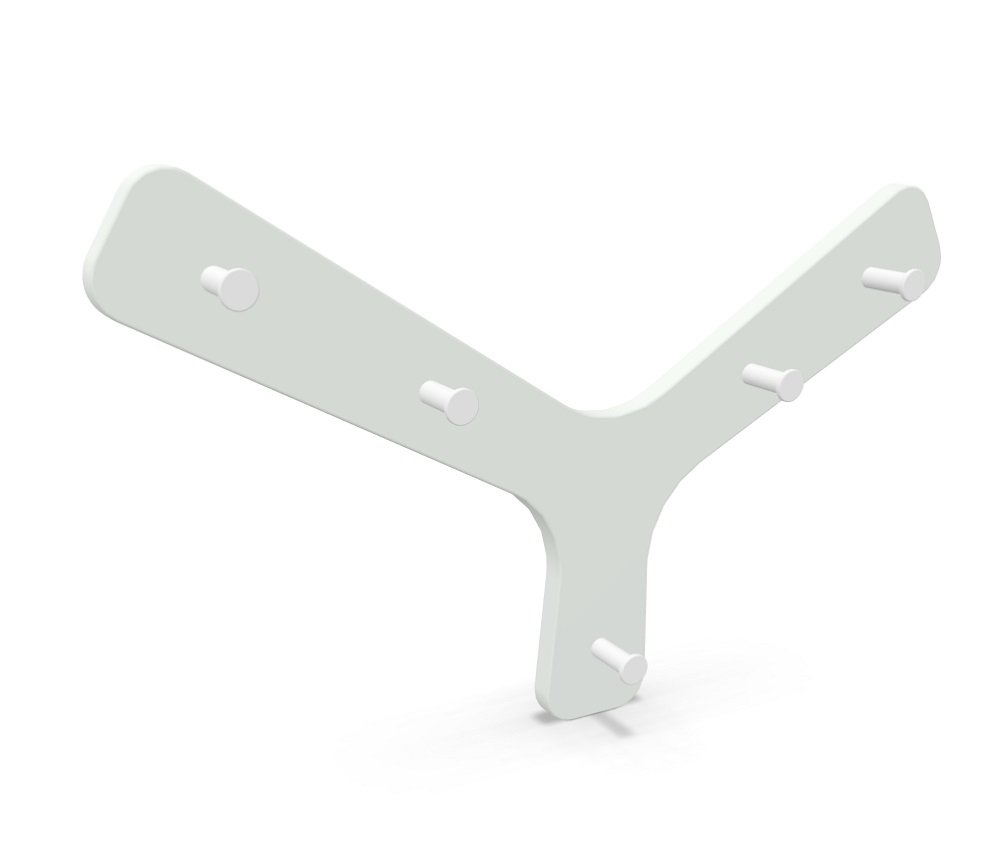Branch Wall Coat Rack White Cascando