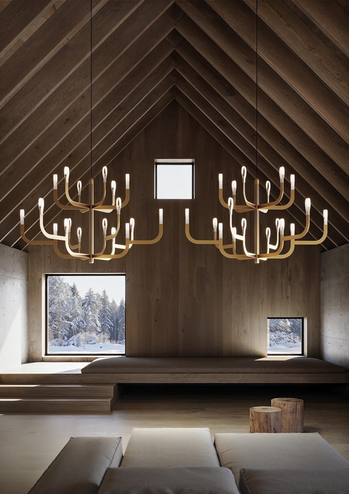 J-us Suspension Configuration A Pendant light Luceplan