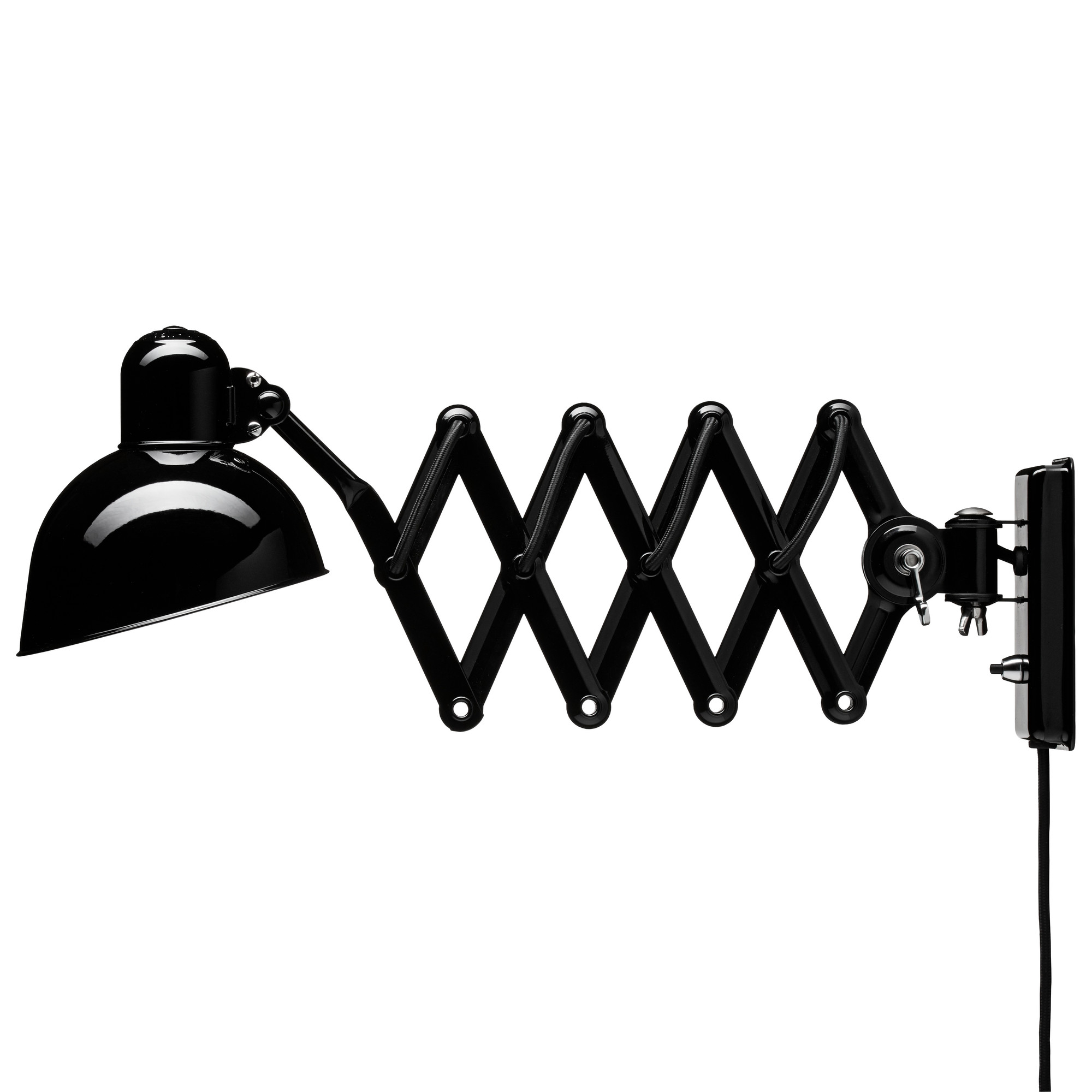 6718 Scissor lamp KAISER idell Black gloss Fritz Hansen SINGLE PIECES