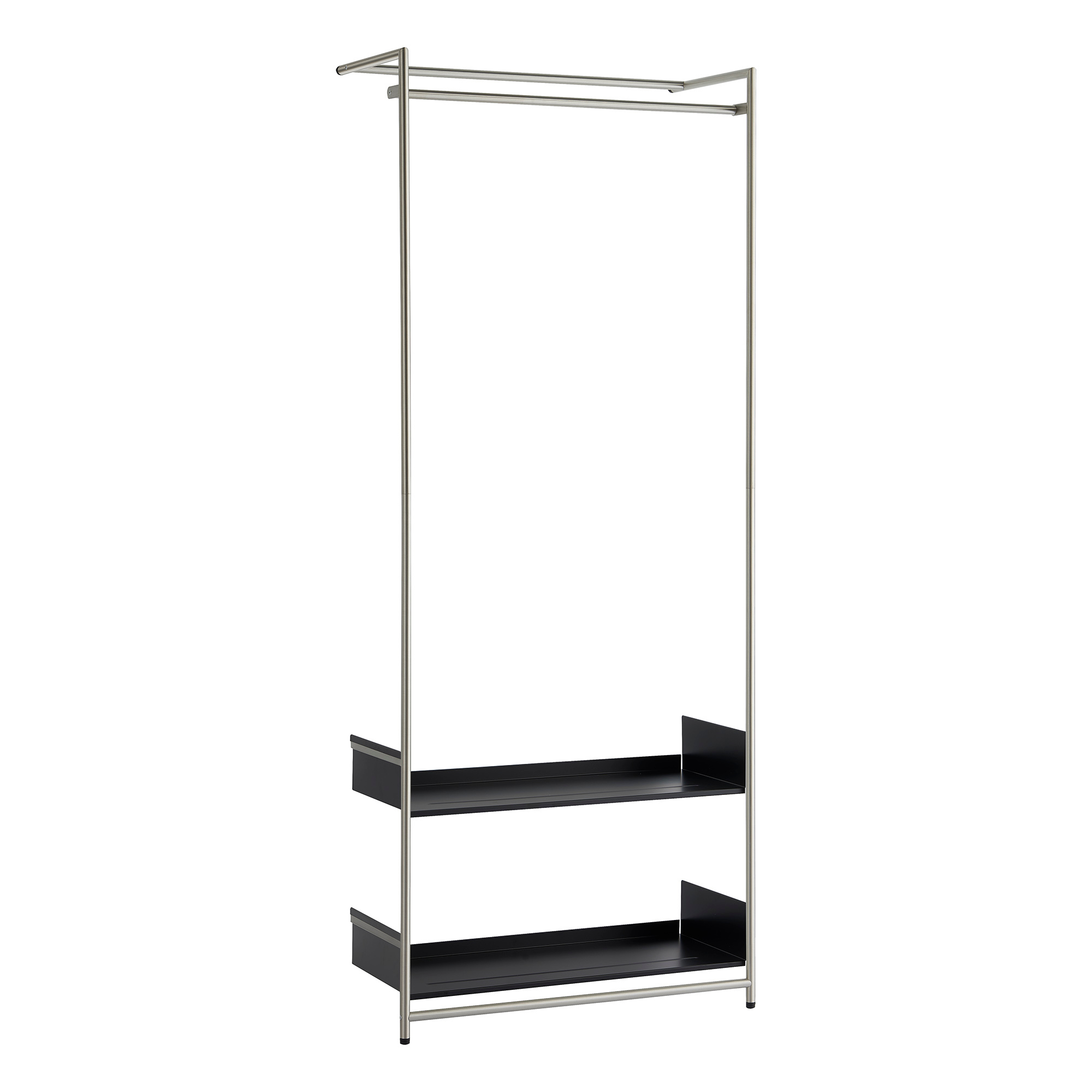 Comba Anlehngarderobe Mox Gestell chrom glanz Tablaren schwarz