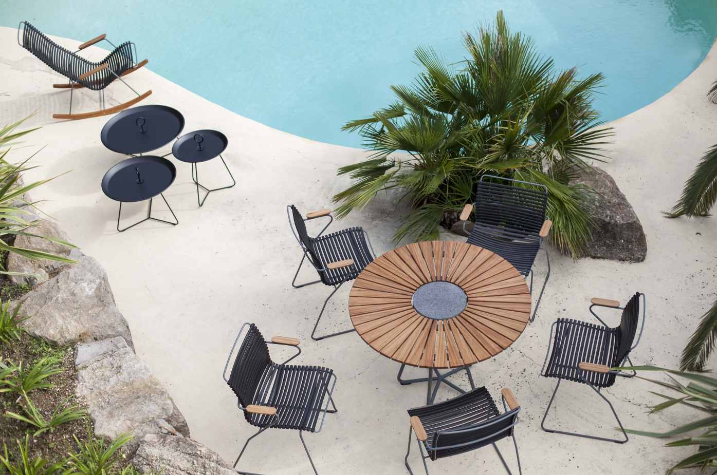 Click Chair with armrests Outdoor Houe