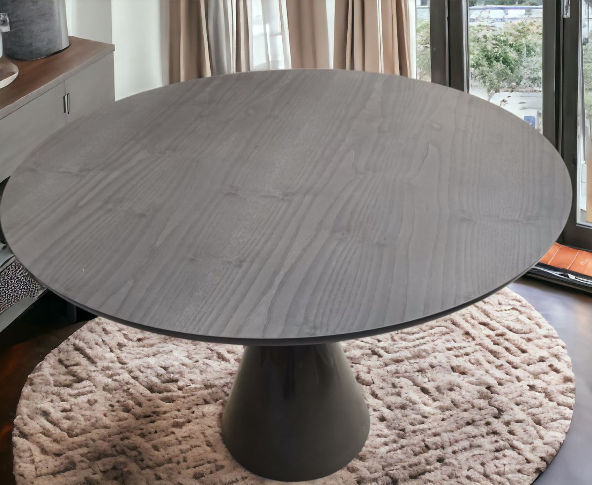 Pion dining table round Ø 100 x H 74 cm / ANTHRAZIT Sancal SINGLE PIECE 