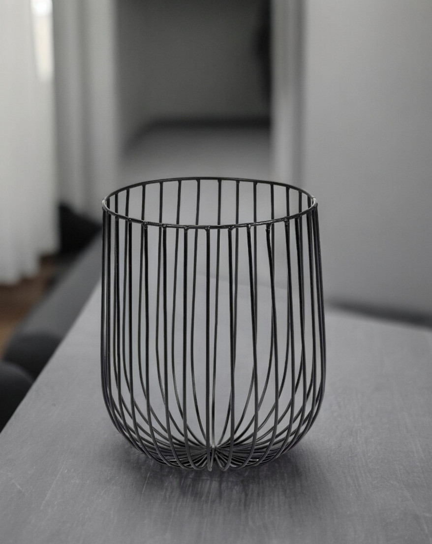 Catu Basket Black Serax ⌀20 x H 25 cm SINGLE PIECES