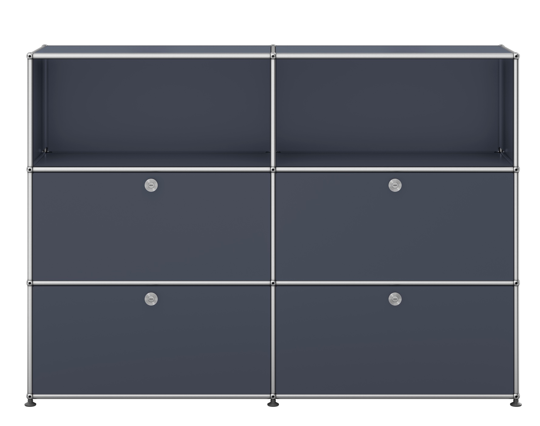 USM Haller sideboard / highboard with 4 flaps - QUICK SHIP anthracite grey