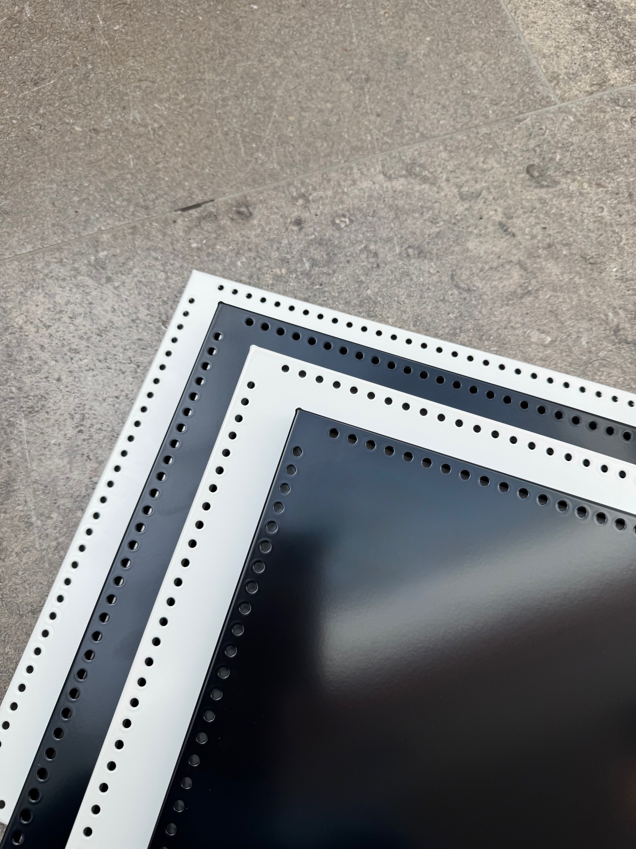 USM Haller Shelf perforated Spare part 50 x 35 cm Pure White