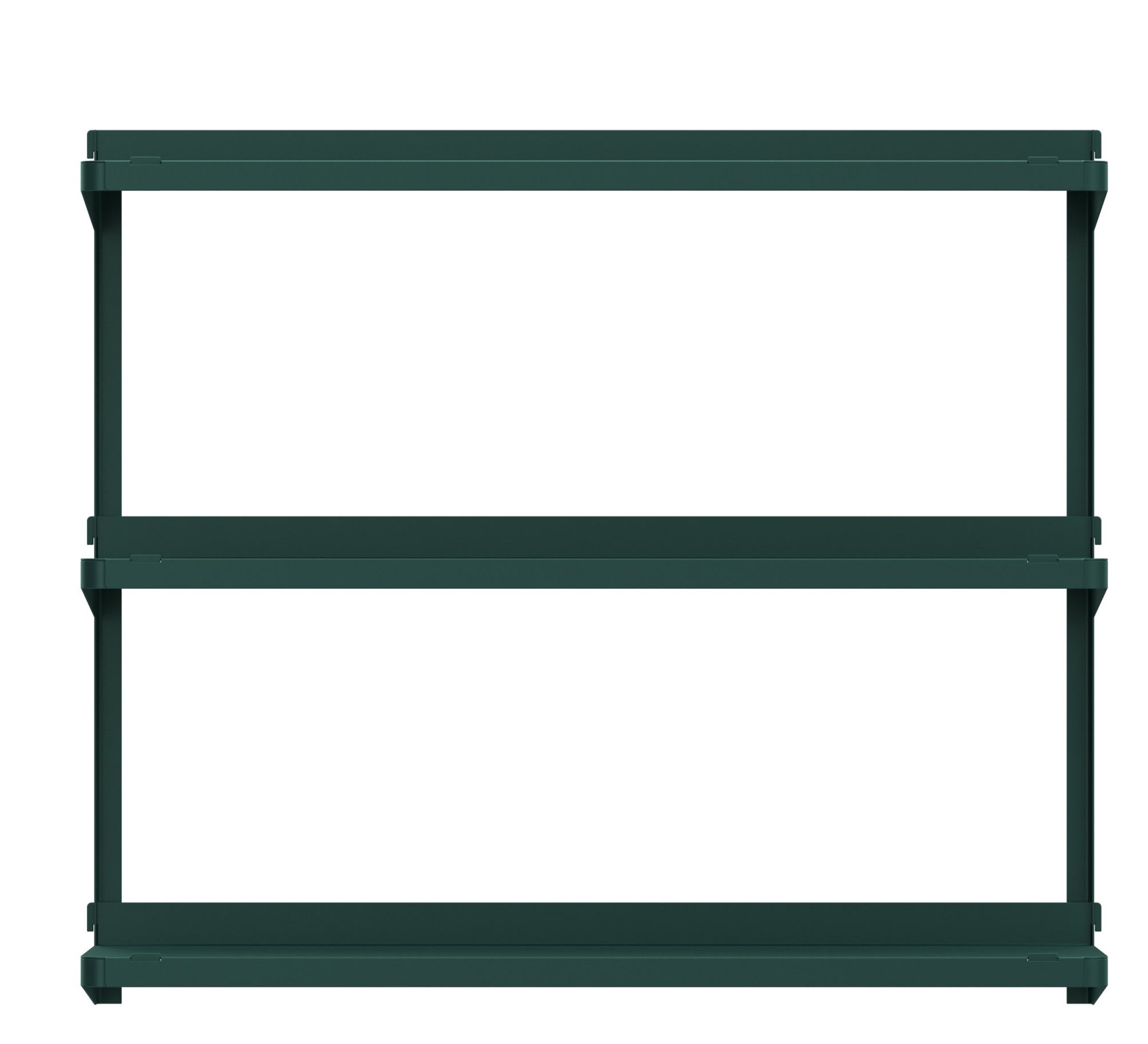 Click wall shelf W 71 x D 21 x H 61 cm / DARK GREEN New Tendency SINGLE PIECES