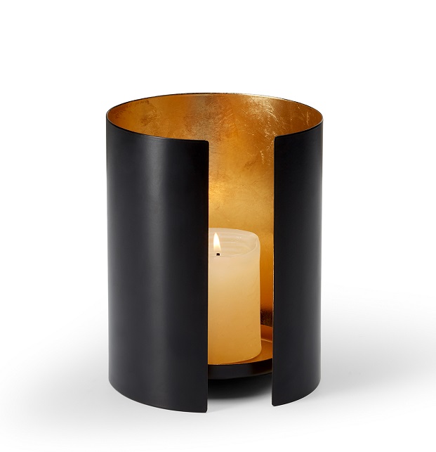 ISABELLE Candle holder with gold leaf Philippi SINGLE PIECES