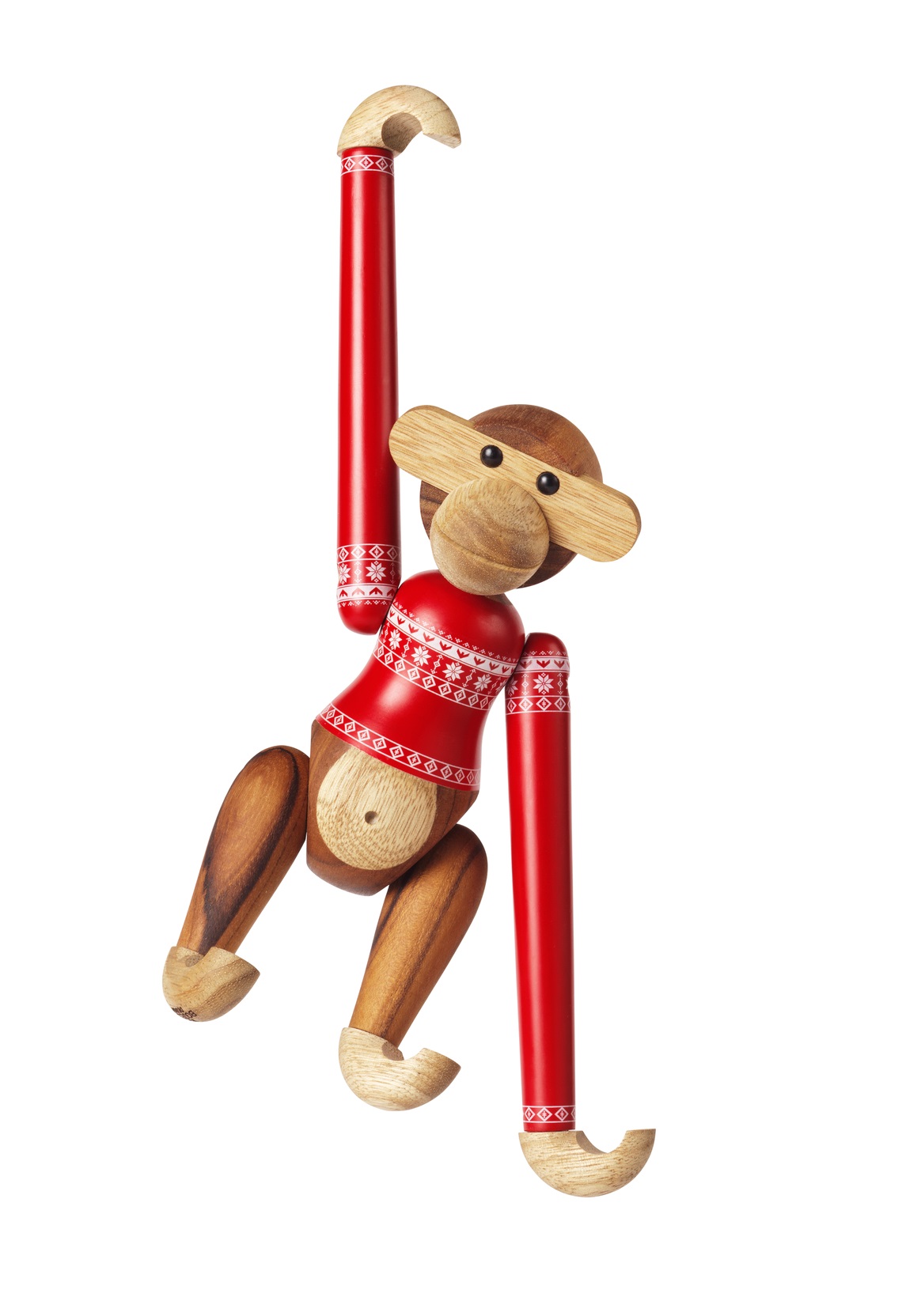 Christmas Jumper Monkey 2024 small wooden figure Kay Bojesen