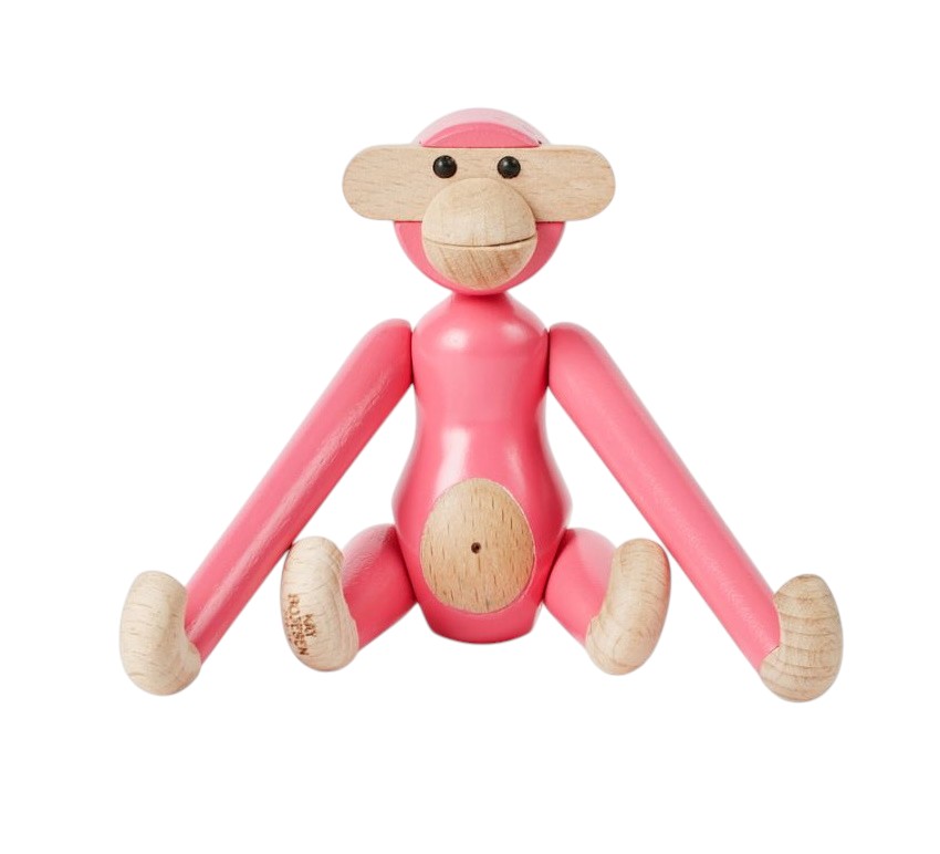 Monkey Mini coloured Kay Bojesen Pink